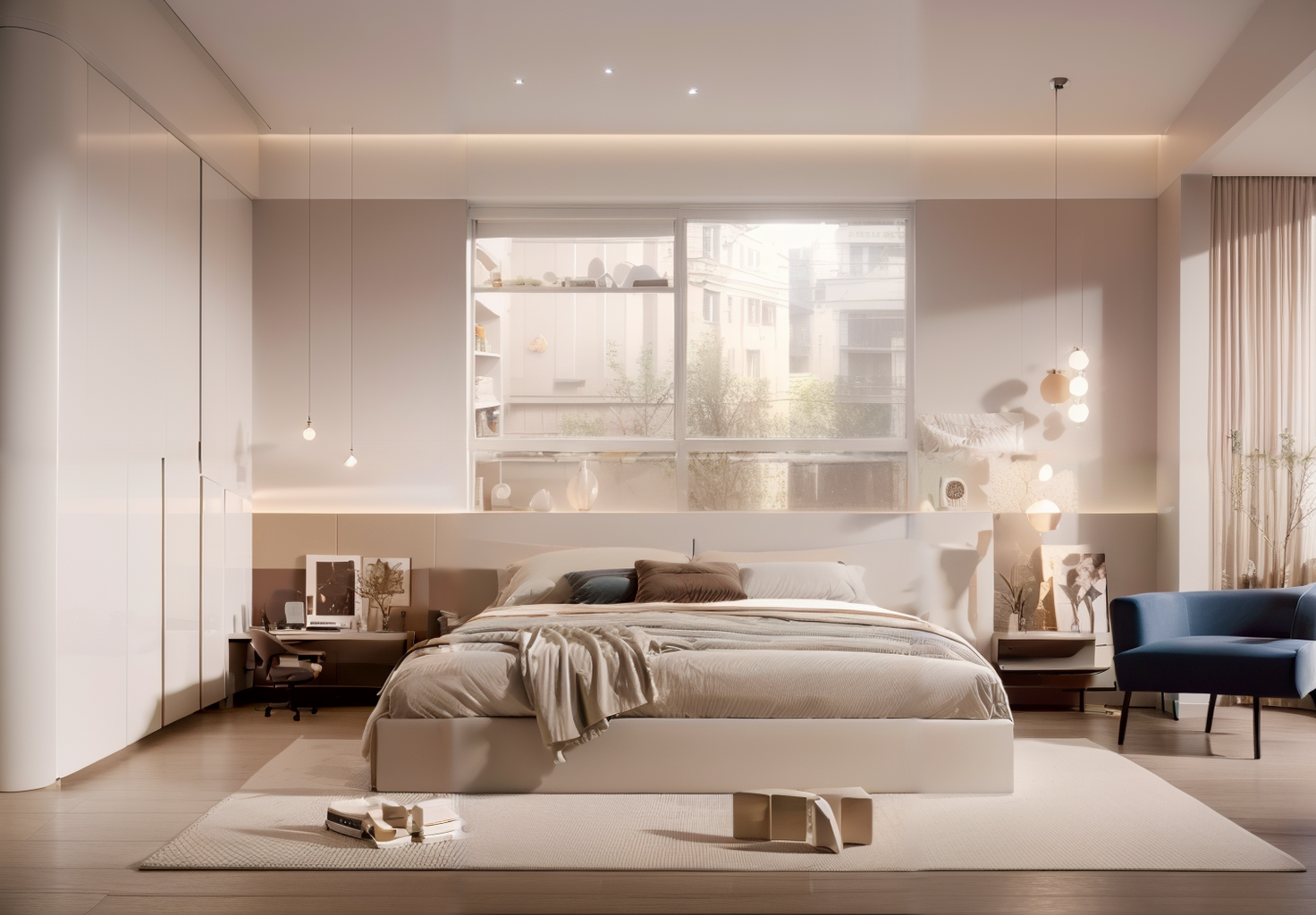 01863-1530537864-Bedroom,Bed,Background,background wall,Wood veneer,Light fixtures,Wardrobe,floating window,Curtains,Window, 8K,perfect face,phot.png